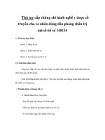 Thủ tục cấp chứng chỉ hành nghề y dược cổ truyền cho cá nhân đứng đầu phòng chẩn trị mã số hồ sơ 148134 pot