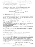 ĐỀ THI SÁT HẠCH KHỐI 12 NĂM 2011 MÔN TOÁN - TRƯỜNG THPT MINH CHÂU doc