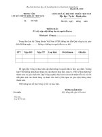 MẪU THÔNG BÁO (Về việc cập nhật thông tin của người đầu tư) ppsx