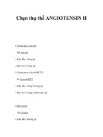 Chẹn thụ thể ANGIOTENSIN II ppsx
