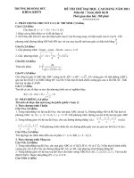 ĐỀ THI THỬ ĐẠI HỌC NĂM 2011 Môn Toán - TRƯỜNG ĐH HỒNG ĐỨC  pptx