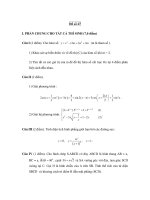 Đề thi ôn thi đại học môn toán - Đề số 27 ppt