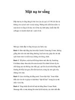 Mặt nạ tơ sống pptx