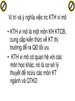 Quá trình hình thành và phương hướng phát triển nền kinh tế học trong quy trình kinh doanh p5 doc