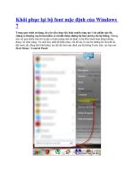 Khôi phục lại bộ font mặc định của Windows 7 pps