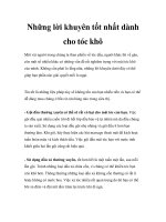 Những lời khuyên tốt nhất dành cho tóc khô pptx