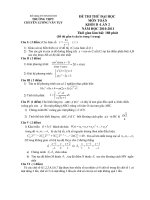 ĐỀ THI THỬ ĐẠI HỌC TOÁN - THPT chuyên Lương Văn Tụy ppsx