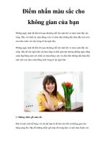 Điểm nhấn màu sắc cho không gian của bạn doc