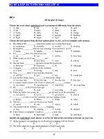 BỘ ĐỀ & ĐÁP ÁN TUYỂN SINH VÀO LỚP 10 - Đề 6 ppt