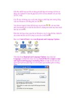 Thiết lập môi trường tiếng việt cho WindowsXp pot