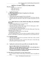 BÀI 1 NHỮNG VẤN ĐỀ CƠ BẢN VỀ NHÀ NƯỚC pdf