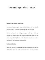 UNG THƯ ĐẠI TRÀNG – PHẦN 1 potx