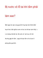 Bị nước vô lỗ tai khi tắm phải làm sao? pps