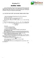 Luyện thi ĐH môn Toán - Chuyên đề 14 pdf