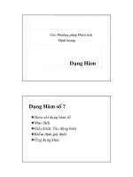 dự báo kinh tế và phân tích dữ liệu- các pp phân tích định lượng