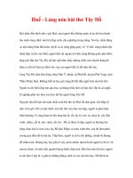 làng nghề truyền thống Huế - Làng nón bài thơ Tây Hồ potx