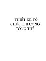 ĐỒ ÁN TỔ CHỨC THI CÔNG TỔNG THỂ TUYẾN AB