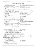 Đề thi thử đại học môn hóa học - Đề số 01 ppt