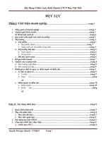 xây dựng chiến lược kinh doanh công ty việt tiến (quản trị chiến lược)