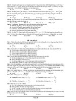 Tuyển chọn các đề ôn luyện thi ĐH môn vật lý lớp 12 - phần 6 ppsx