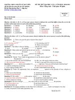 Đề thi thử đại học môn Tiếng anh 2010-2011 đợt 2 THPT Chuyên Lê Quý Đôn pptx