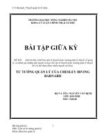 Tiểu luận: Tư tưởng quản lý của Chesley Irving Barnard ppsx