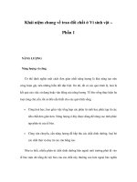 Khái niệm chung về trao đổi chất ở Vi sinh vật – Phần 1 potx