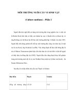 MÔI TRƯỜNG NUÔI CẤY VI SINH VẬT (Culture medium) – Phần 2 ppsx