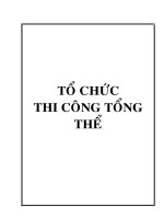 ĐỒ ÁN TỔ CHỨC THI CÔNG TỔNG THỂ TUYẾN IK