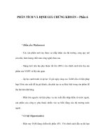 PHÂN TÍCH VÀ ĐỊNH GIÁ CHỨNG KHOÁN – Phần 6 doc