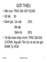 Bài giảng: Trắc địa xây dựng docx