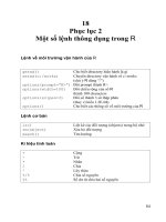 Một số lệnh thông dụng trong R pot