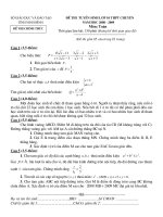 Đề thi tuyển sinh vào lớp 10 THPT chuyên năm học 2008 - 2009 môn toán pps