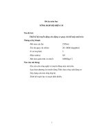 Thiết kế hệ truyền động cho động cơ quay chi tiết máy mài tròn