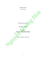 KẾ HOẠCH GIẢNG DẠY LỊCH SỬ 6 doc