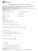 TÍCH PHÂN VÀ NGUYÊN HÀM CỦA HÀM SỐ LƯỢNG GIÁC  pdf