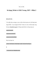 Thao tác XML - Sử dụng XPath và XSLT trong .NET – Phần 2 doc