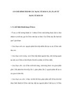 CƠ CHẾ HÌNH THÀNH CÁC DẠNG TẾ BÀO N, 2N, 3N, 4N TỪ DẠNG TẾ BÀO 2N potx