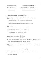 Đề thi thử đại học môn toán trường Đại học Vinh 2009-2010 pptx