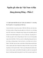 Nguồn gốc dân tộc Việt Nam và Ðịa đàng phương Ðông – Phần 2 docx
