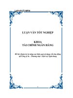 Khóa luận Quản trị và nâng cao hiệu quả sử dụng vốn lưu động tại công ty In thương mại dịch vụ ngân hàng nông nghiệp và phát triển nông thôn Việt Nam