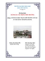 Đề tài: ĐÁNH GIÁ HIỆN TRẠNG MÔI TRƯỜNG NỀN DỰ ÁN NHÀ HÀNG NỔI SÔNG ppsx