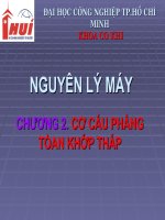 Bài giảng: Nguyên lý máy - chương 2 pptx