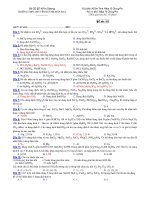 Trường THPT chuyên Huỳnh Mẫn Đạt - đề thi hóa học 12 chuyên (đề số 161) pps