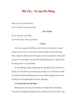 làng nghề truyền thống Hà Tây - Tơ lụa Hà Đông docx