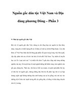 Nguồn gốc dân tộc Việt Nam và Ðịa đàng phương Ðông – Phần 3 docx