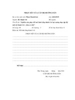 Nghiên cứu phục hồi mô hình tổng thành ô tô tại xưởng thực tập bộ môn kỹ thuật ô tô khoa cơ khí