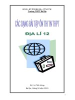Các dạng bài tập ôn thi tốt nghiệp THPT môn vật lý 12_01 pdf