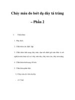 Chảy máu do loét dạ dày tá tràng – Phần 2 pptx