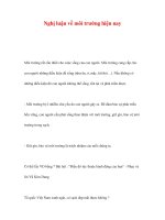 Nghị luận về môi trường hiện nay pdf